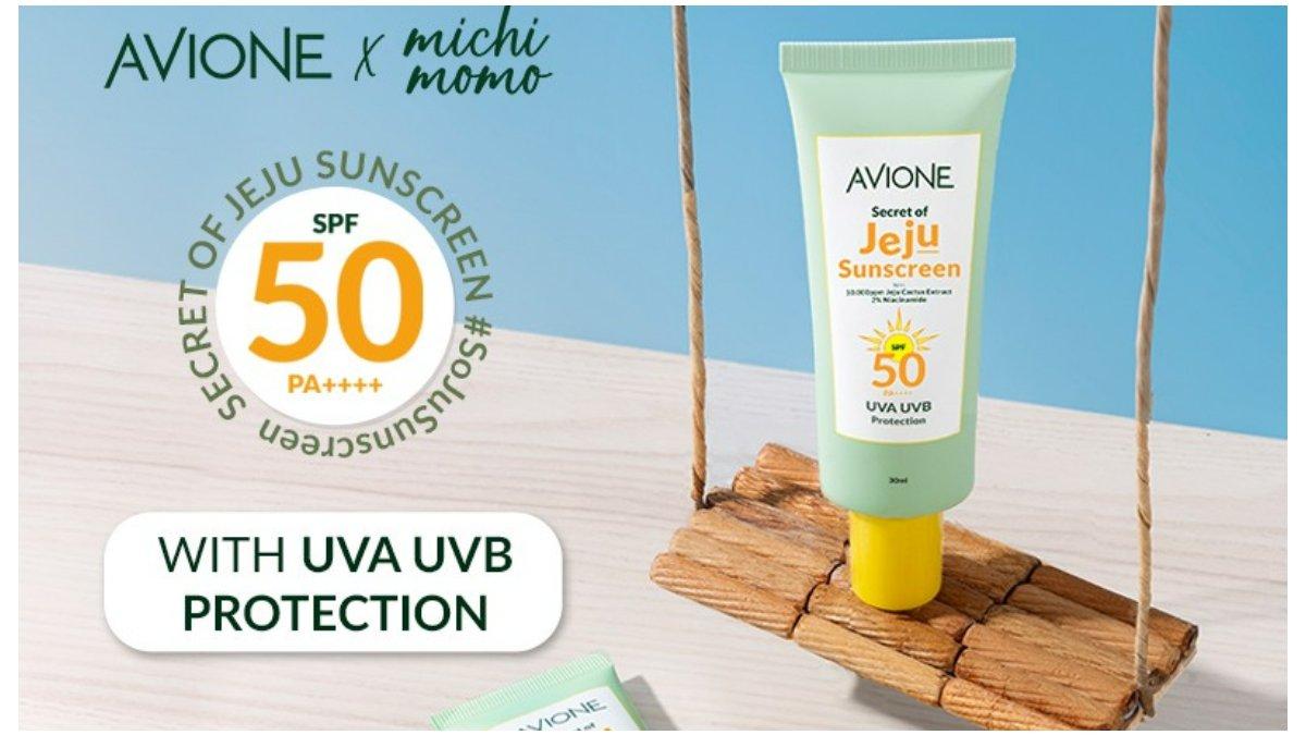 AVIONE x Michimomo - Secret of Jeju Sunscreen