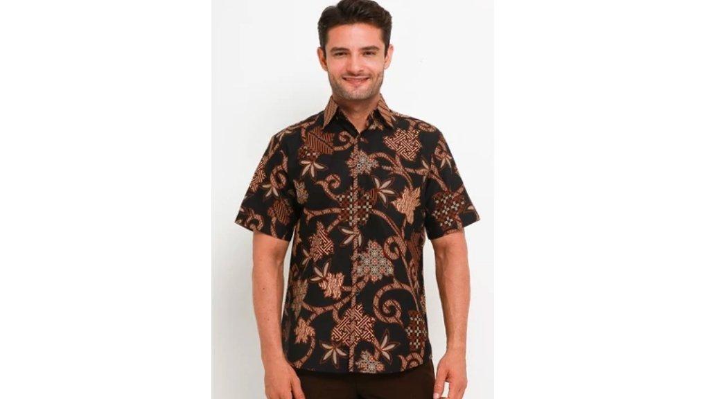 Adikusuma Hem Pria Batik Daun Isi