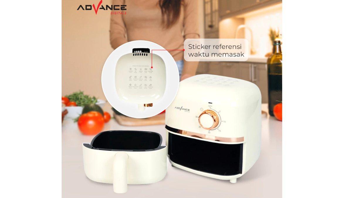 Advance Electric Air Fryer ADF-24A hadir dengan berbagai fitur memasak.