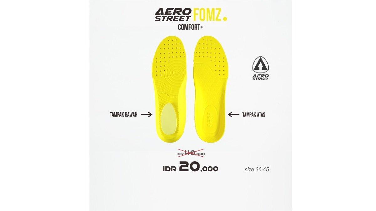 Aerostreet 36-45 Aerofomz - Insole Sepatu Sneakers Pria Wanita Aero