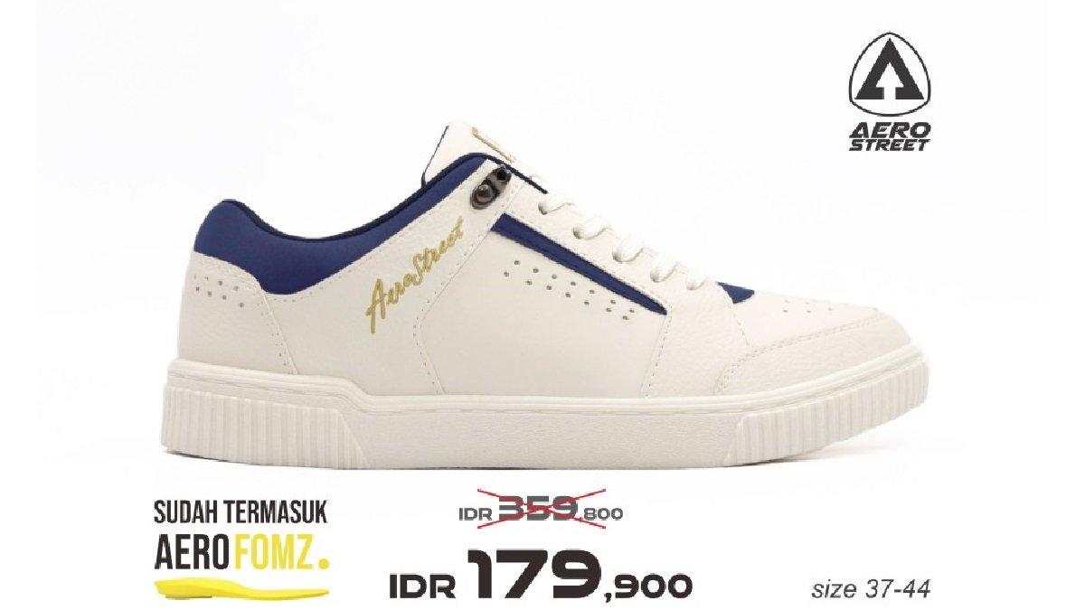 Aerostreet Classic Natural Navy Sepatu Sneakers Casual