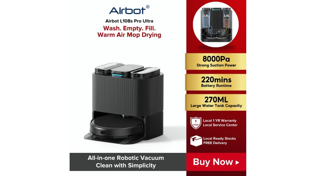 Airbot Robotic Vacuum L108S Pro Ultra