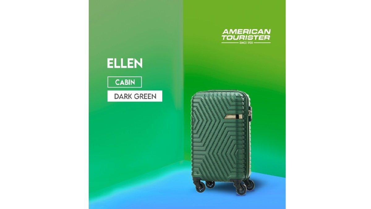 American Tourister Ellen Koper Hardcase Cabin 18 inch TSA Dark Green