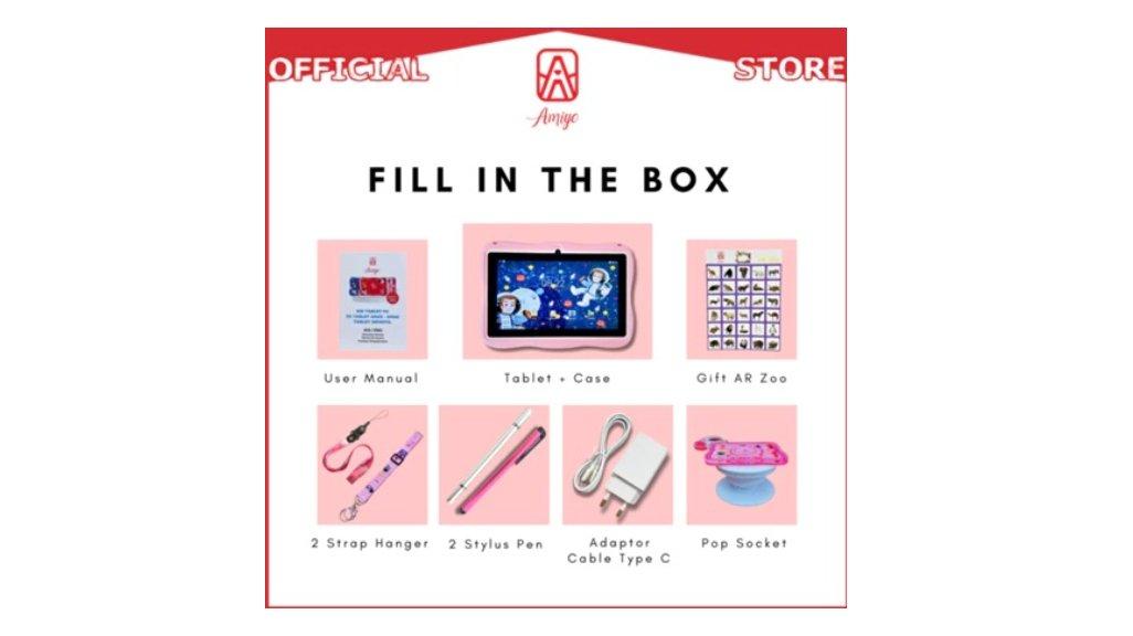 Amiyo - Tablet Anak A15Pro Quad-Core 8 Inch