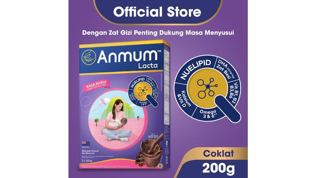 Anmum Lacta Susu Nutrisi Ibu Menyusui Cokelat 200g