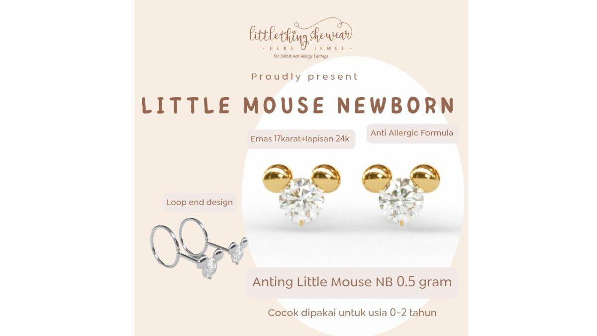 Anting Bayi Newborn Littlemouse Littlethingshewear 