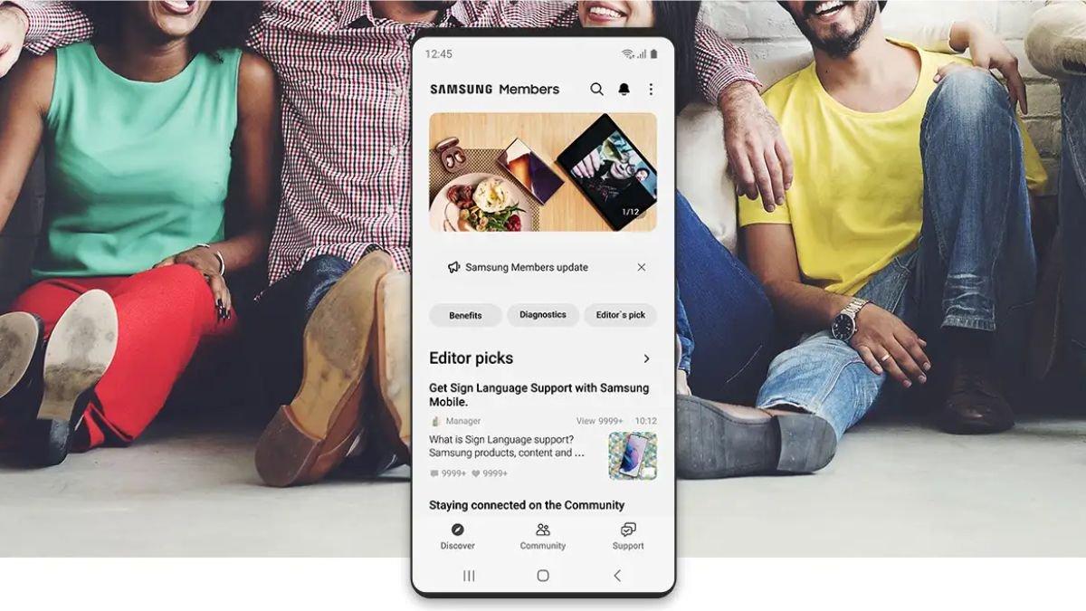 Ilustrasi aplikasi SAMSUNG Members