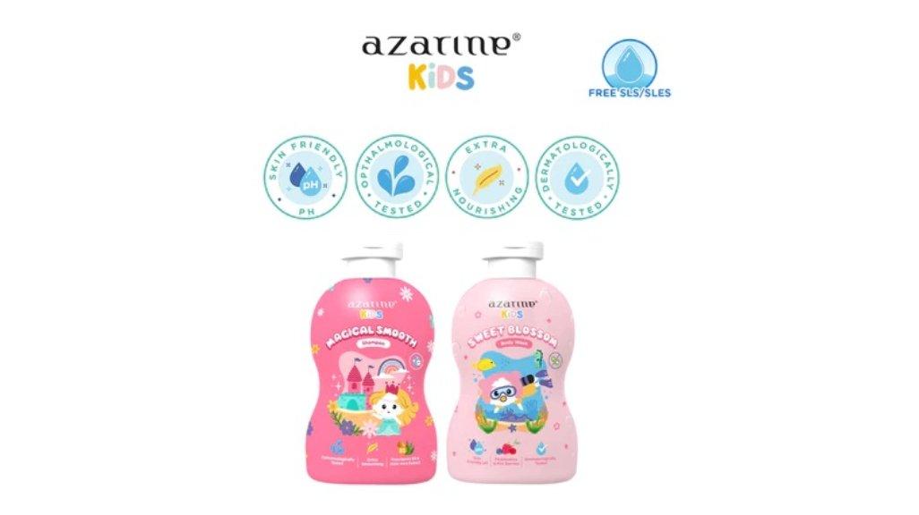 Azarine Kids Duo Pack for Girls - 2 Pcs - Magical Smooth Shampoo Sweet Blossom Body Wash 2 x 300ml