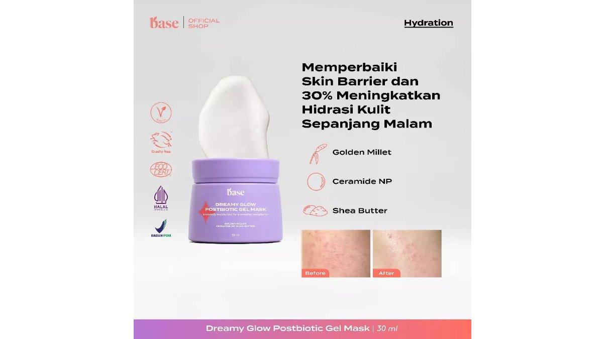 BASE Dreamy Glow Postbiotic Gel Mask