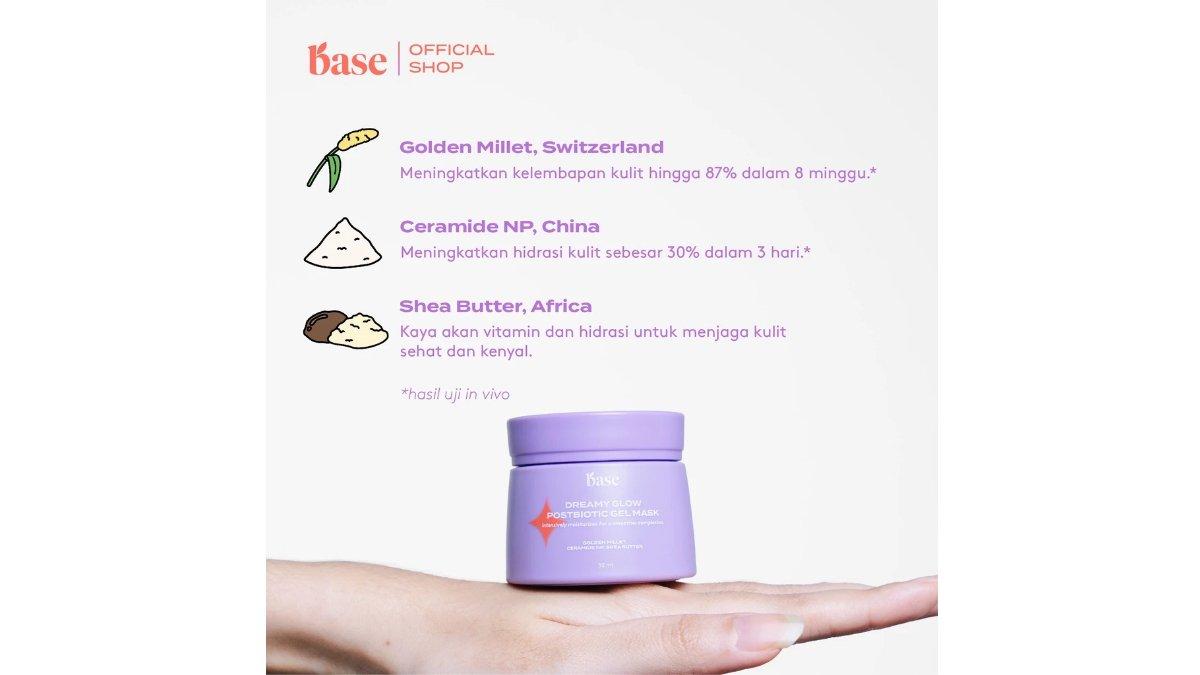 BASE Dreamy Glow Postbiotic Gel Mask