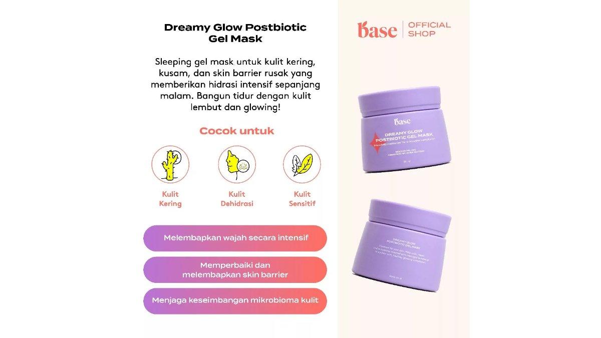 BASE Dreamy Glow Postbiotic Gel Mask