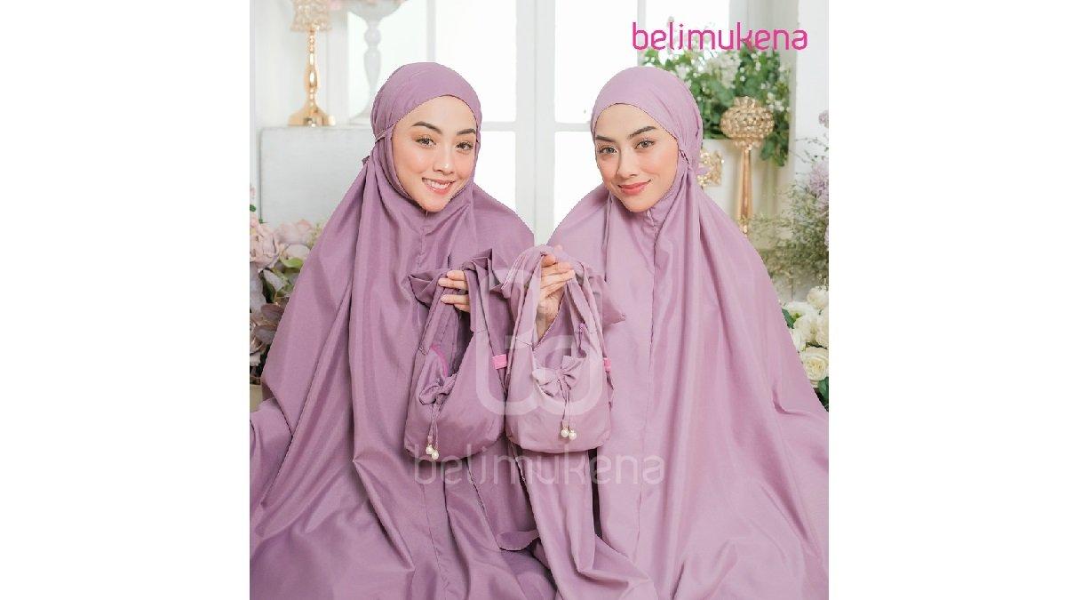BELIMUKENA PREMIUM Mukena Dewasa Katun Mikro Premium Traveling 2in1 Ribbon