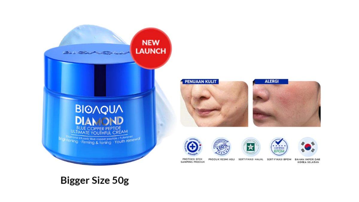 BIOAQUA Diamond Blue Copper Peptide Ultimate Youthful Cream