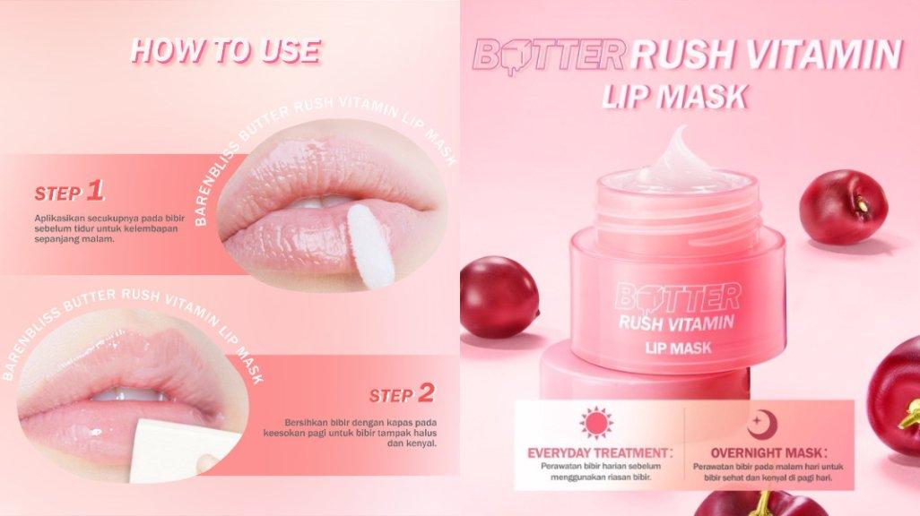 BNB barenbliss Butter Rush Vitamin Lip mask complete looks