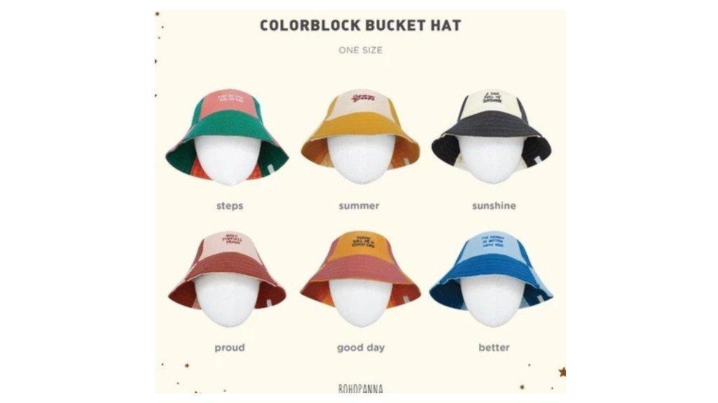 BOHOPANNA - COLORBLOCK BUCKET HAT - Topi Anak