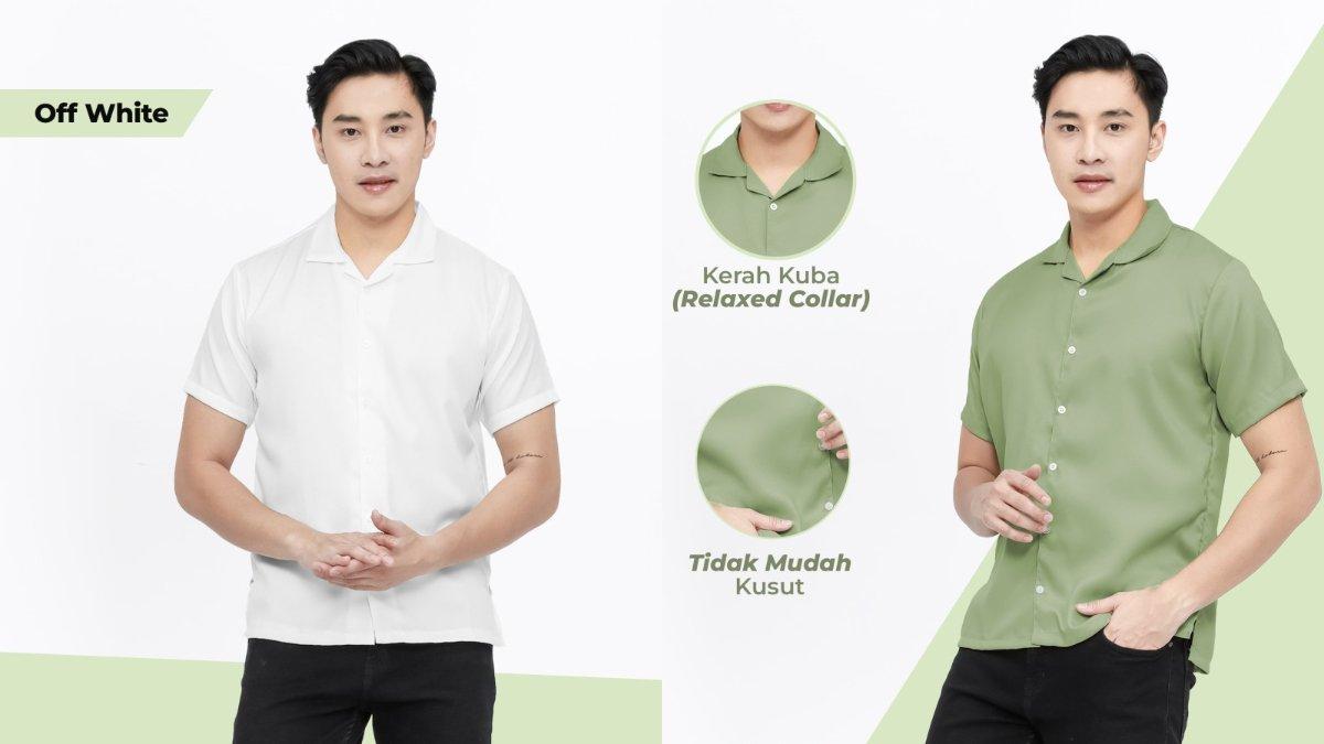 BROGUY Kemeja Sakha Lengan Pendek Pria Basic Casual Slimfit