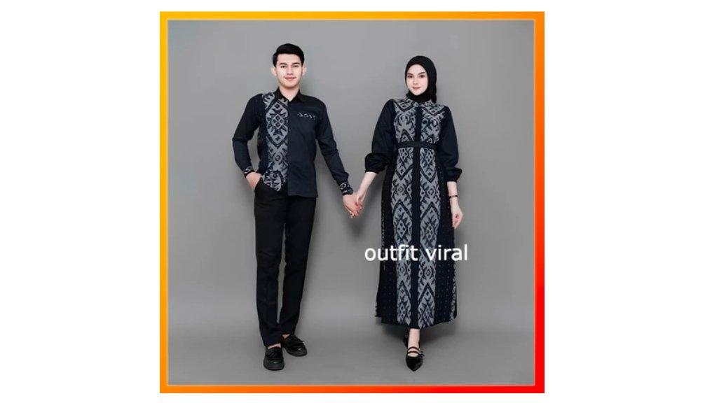 Baju Tenun Couple Belvia Black Couple Tenun