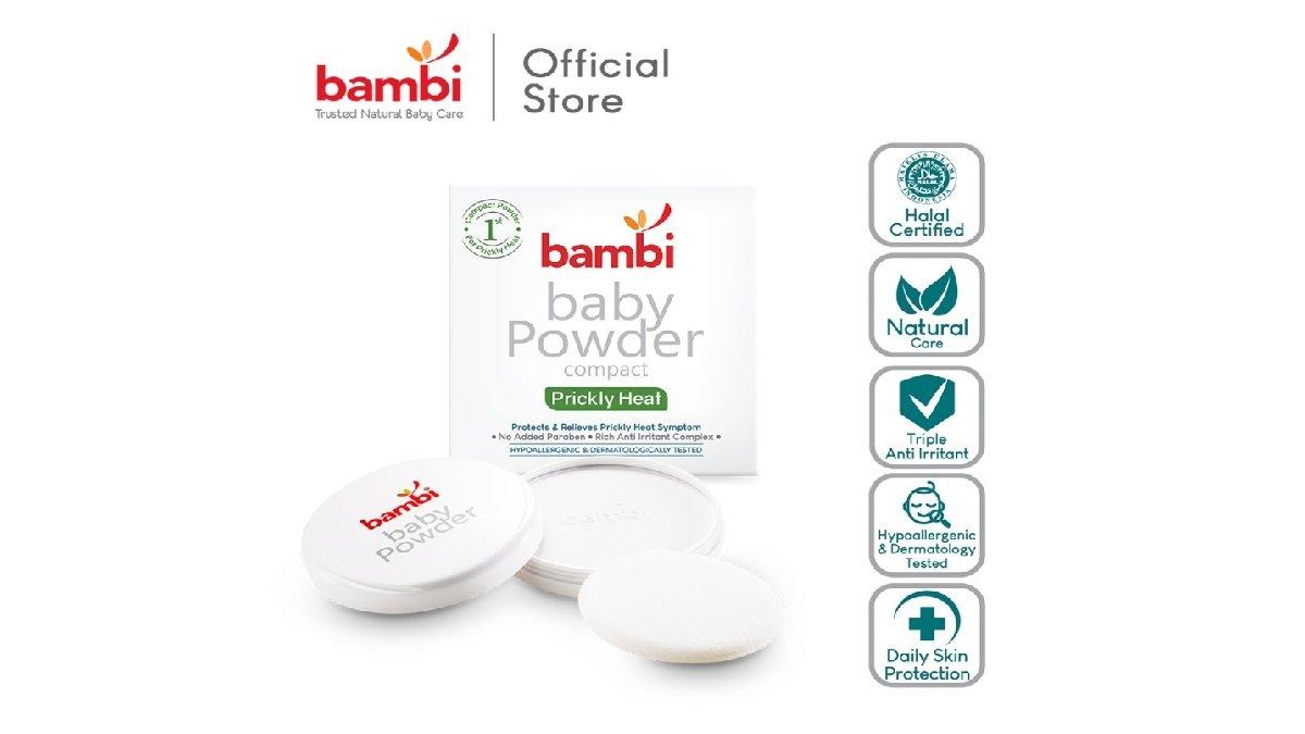 Bambi Baby Powder Compact Prickly Heat 40gr