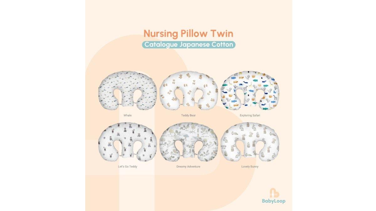Bantal Menyusui - Nursing Pillow Printed Fabric - Baby Loop