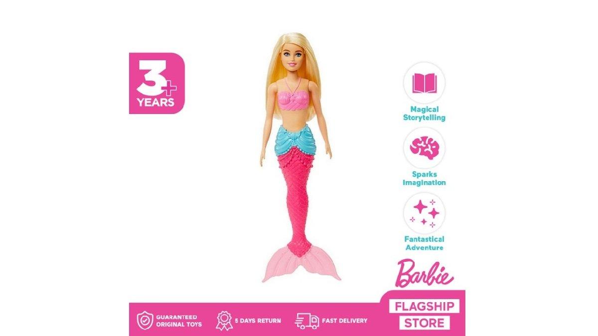 Barbie Dreamtopia Mermaid Pink Blonde - Mainan Boneka Anak Perempuan