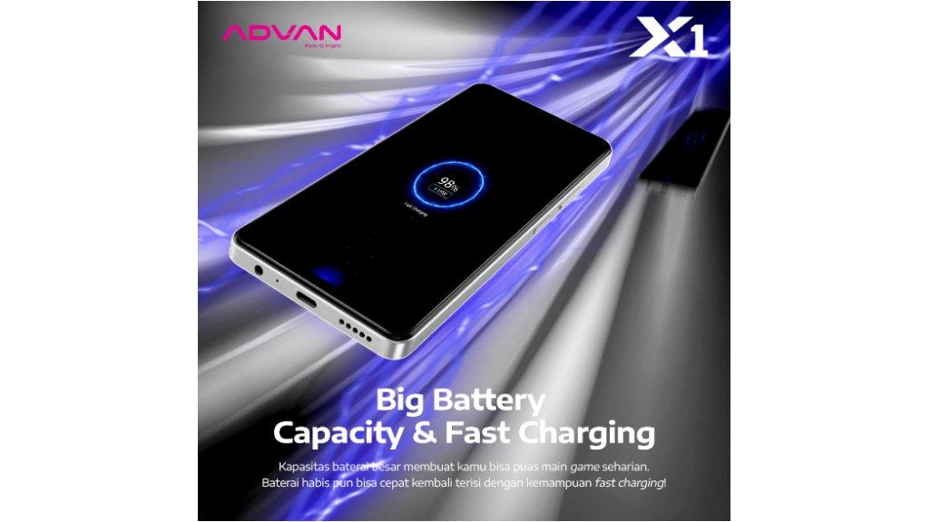 Baterai powerful stylish affordable it’s advan X1.