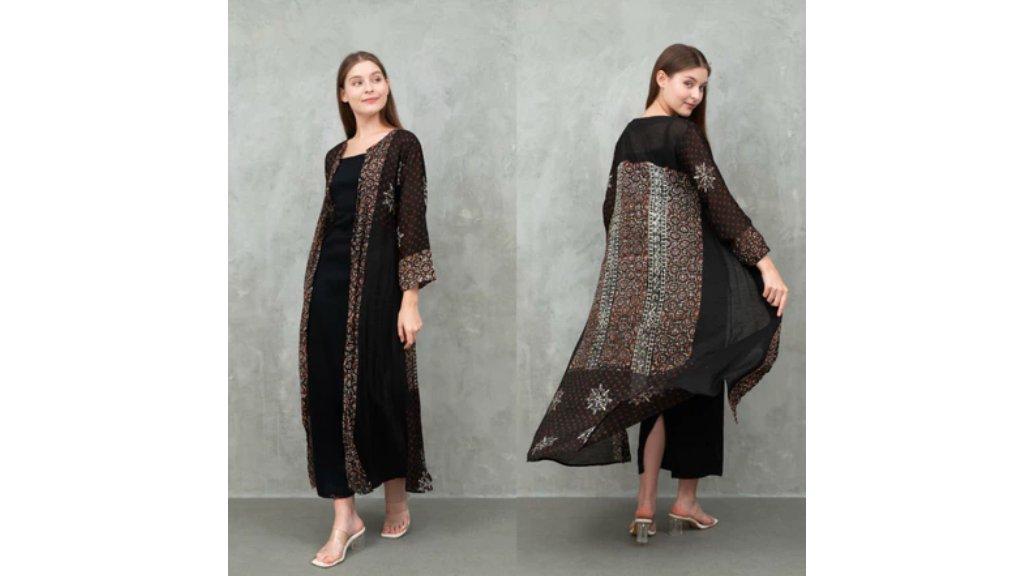 Batik Outer Clarissa Panjang Rayon Silk Premium