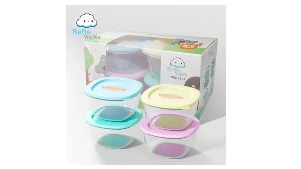  BeBeWaWa Baby Food Container BW003-1 - Storage MPasi+penutup BPA FREE 120ml 