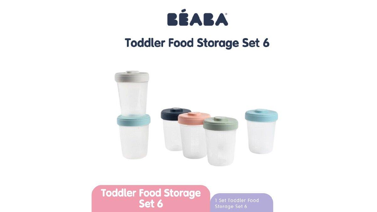 Beaba Toddler Food Storage Set 6 - Set Wadah Penyimpanan Makanan Bayi