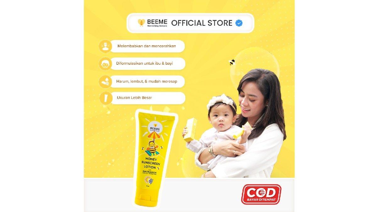 Beeme Honey Sunscreen Lotion with Niacinamide SPF 50+++ 25gr