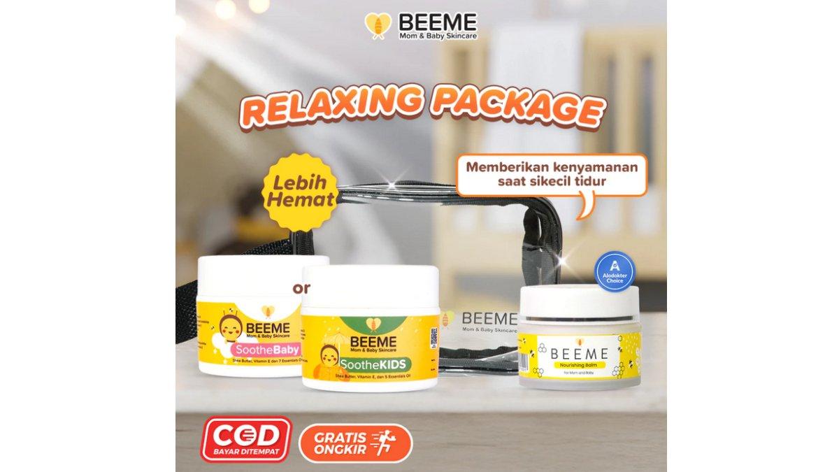 Beeme Relaxing Package Pouch SootheBaby or SootheKids 15g Nourishing Balm 15g