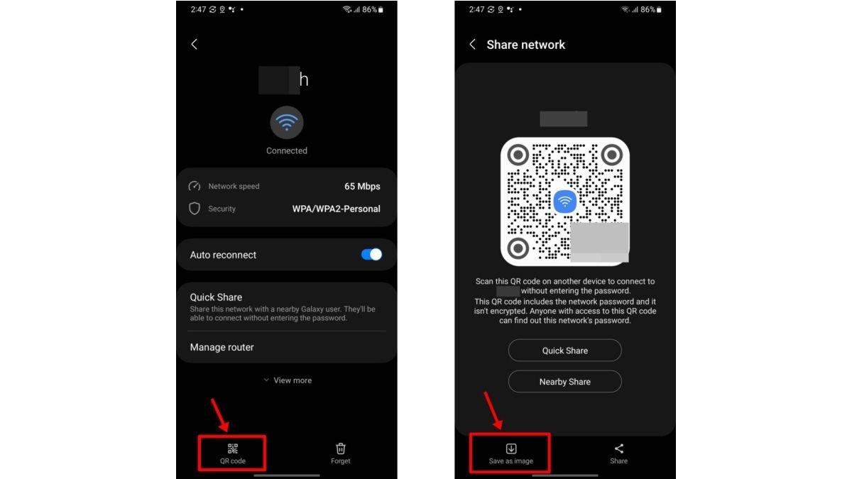 Ilustrasi berbagi jaringan WiFi di HP SAMSUNG