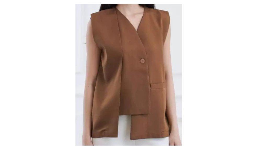 Beverly Vest Outer Rompi Wanita - Atasan Luaran Oversized