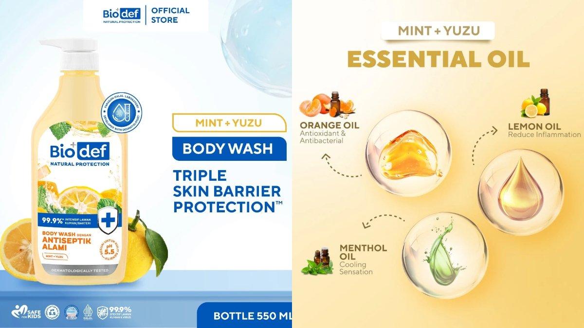 Biodef Mint + Yuzu Body Wash