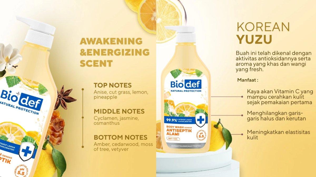Biodef Mint + Yuzu Body Wash
