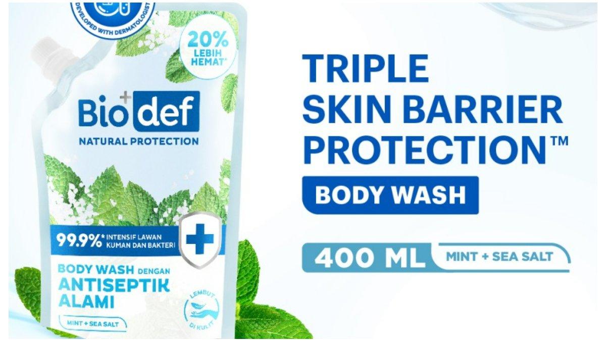 Biodef Natural Protection Mint + Sea Salt Body Wash 
