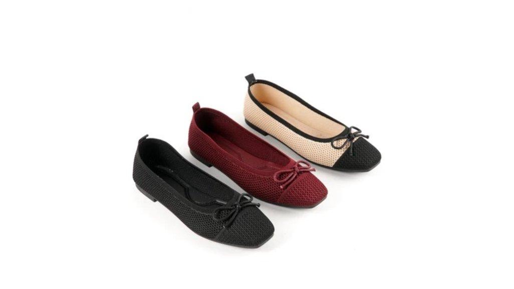 Blow Ota Flats Shoes Knit Wanita MINNIK 0019