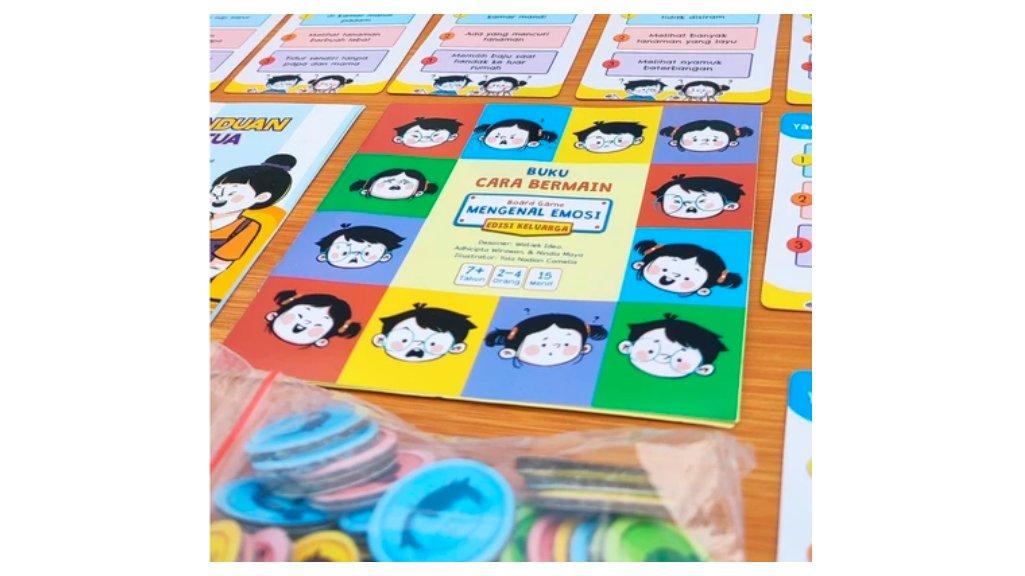 Board Game Mengenal Emosi Edisi Keluarga Mainan Kartu