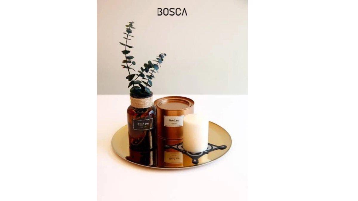 Bosca Living - Gold D'or Golden Disc Tray 