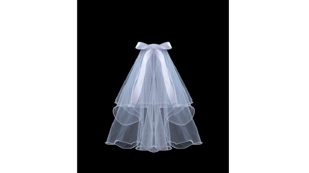 Bride Veil Kerudung Pengantin Putih Kupu-Kupu