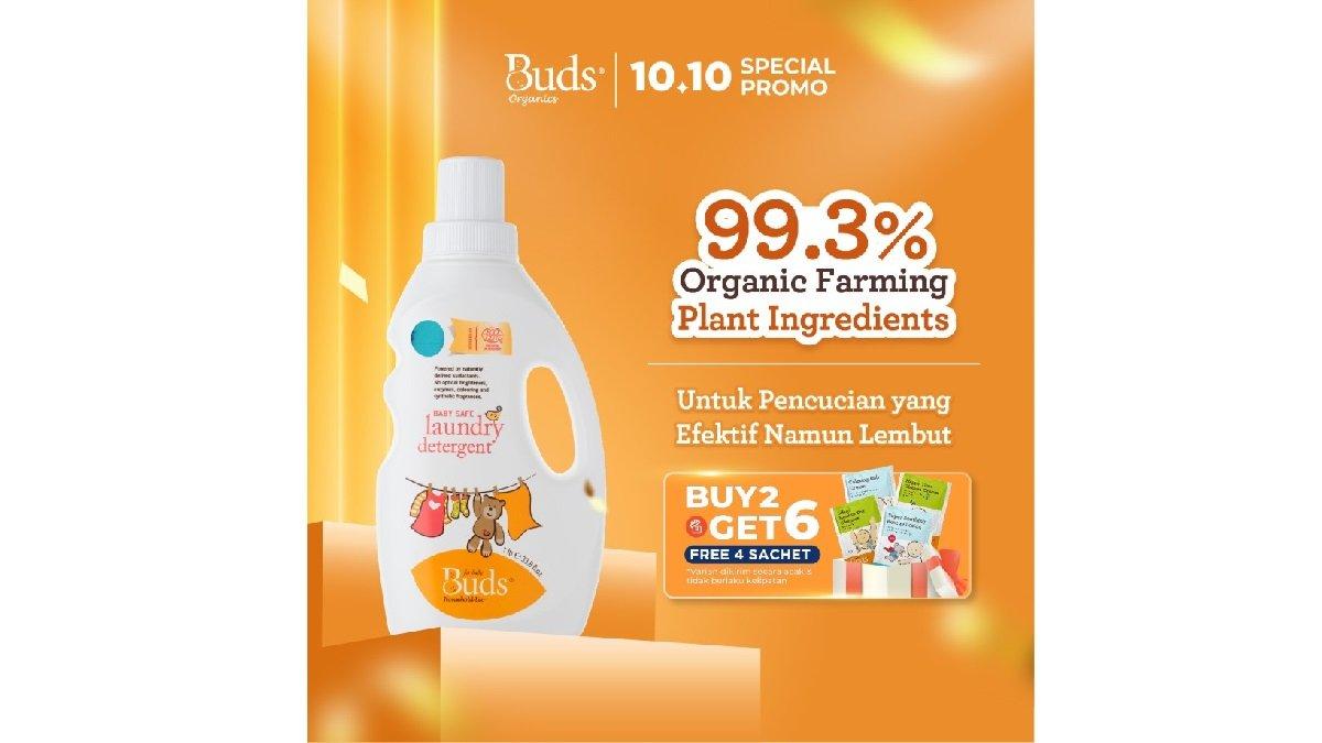 Buds Organics Baby Safe Laundry Detergent.