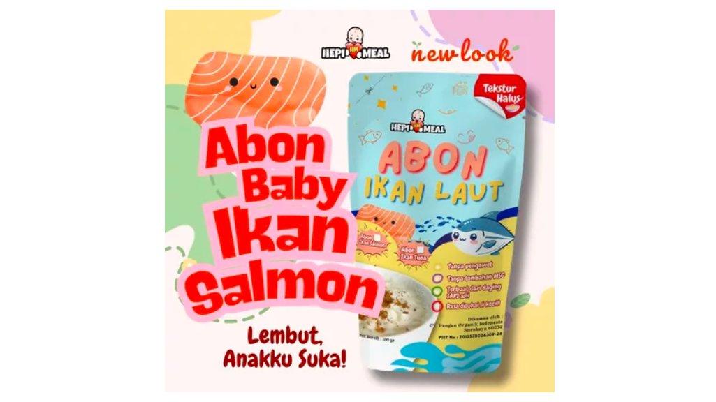 Abon Bayi Lembut Salmon HEPI MEAL | Abon MPASI Tanpa Pengawet Non MSG