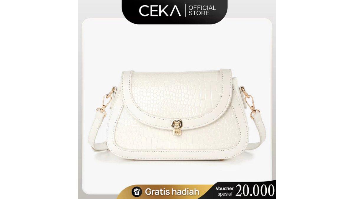 CEKA Tas Selempang Wanita Croco Sling Bag Bahu Shoulder Terbaru Branded Original Premium - Cynthia Bag