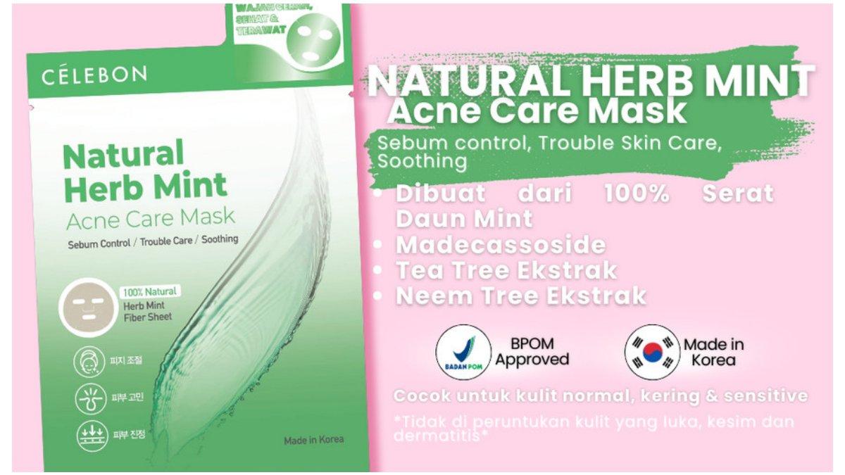 CELEBON - Herb Mint Natural Mask for acne care