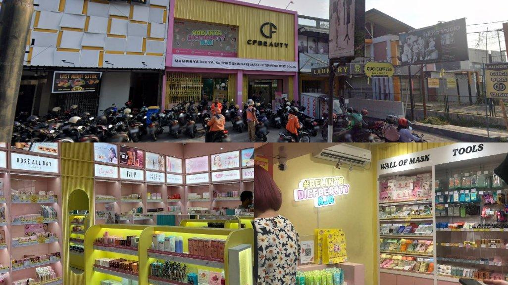 CFBEAUTY Babarsari mempunyai slogan, toko kosmetik termurah dan terlengkap di Jogja. Lokasinya dekat dengan area perkuliahan.