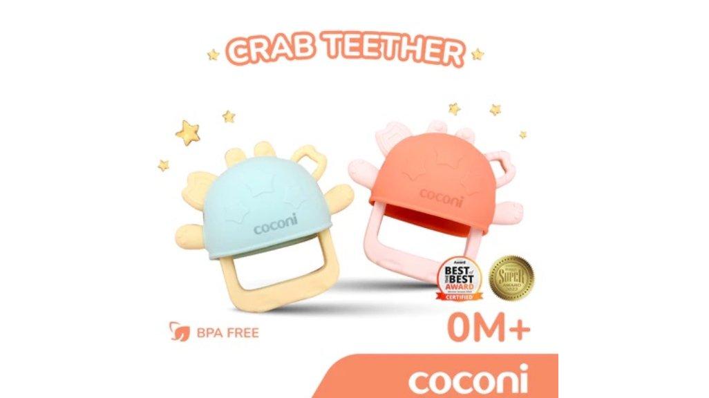 COCONI Bracelet Crab Teether | Gigitan Mainan Gelang Bayi Kepiting