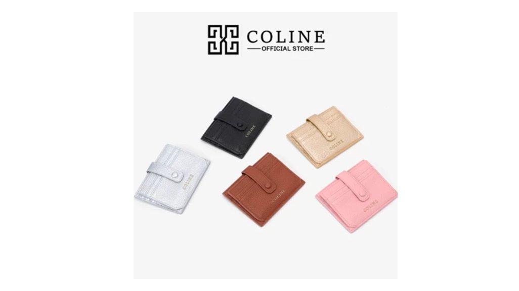 COLINE 6213-018 Card Holder Kulit Premium / Dompet Wanita
