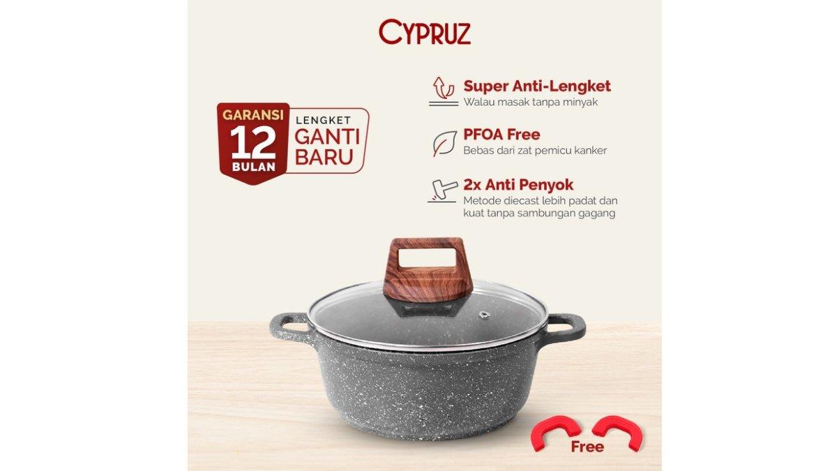 CYPRUZ Casserole Grey Marble Diecast