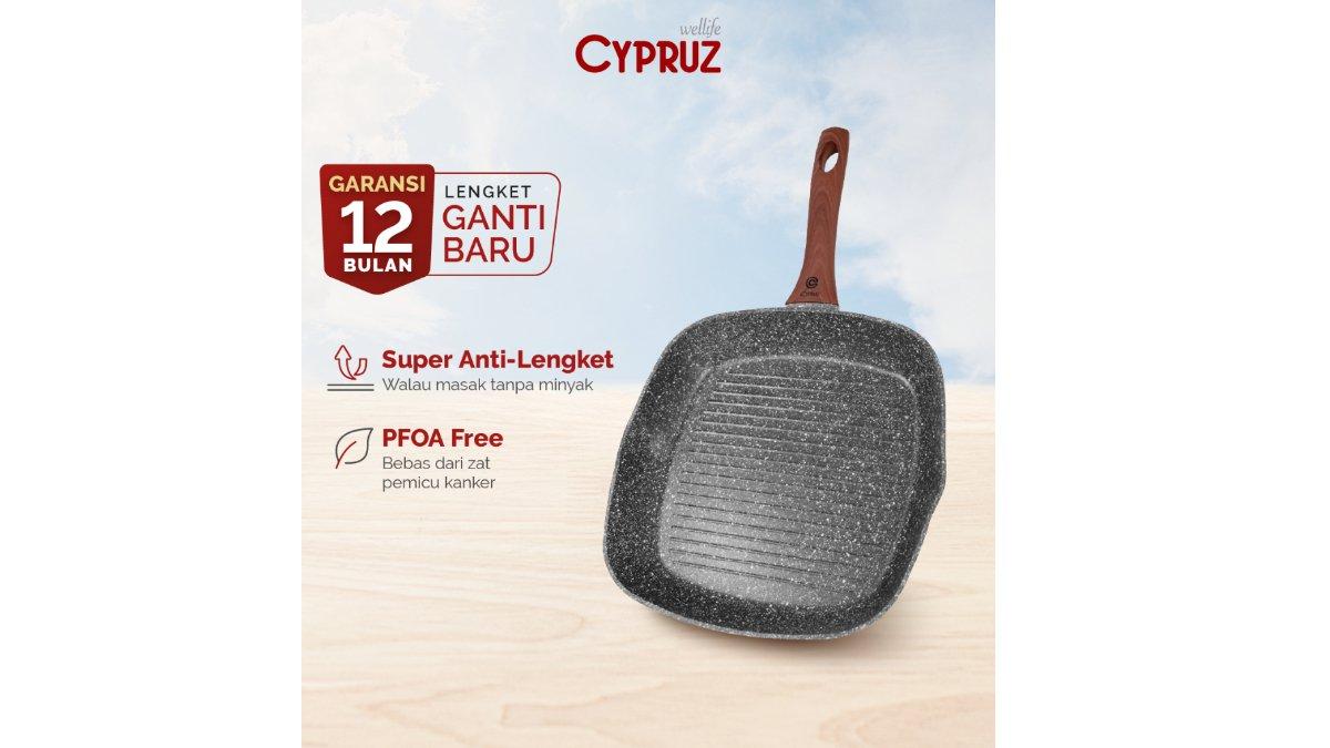 CYPRUZ Wajan Panggangan Anti Lengket.