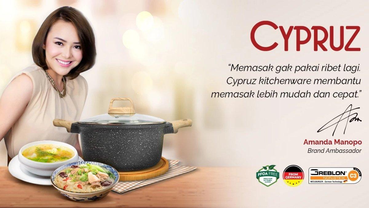 CYPRUZ hadirkan berbagai alat masak terbaik dengan Amanda Manopo sebagai Brand Ambassador.