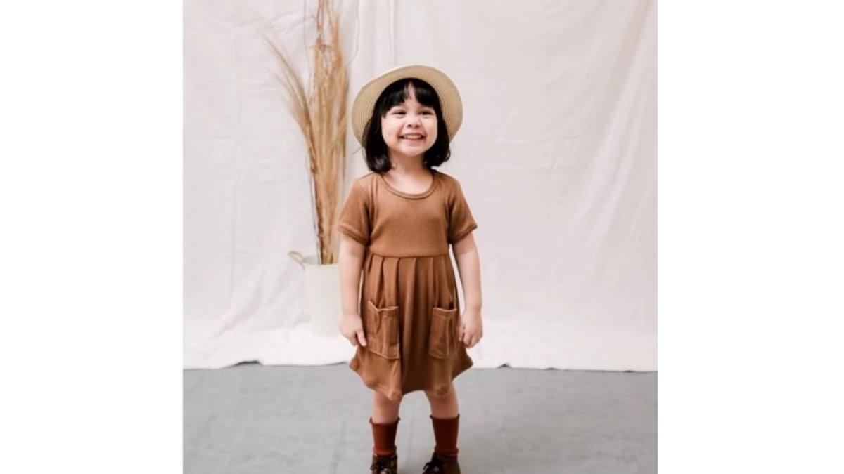 Cameelbaby Dress Berlengan